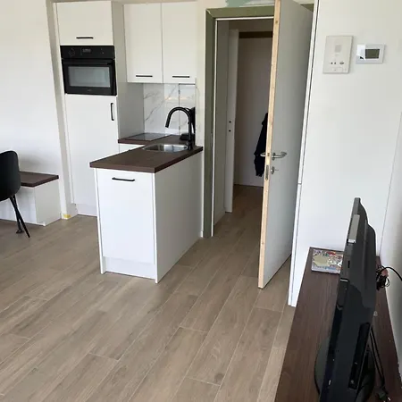 Studio Met Frontaal Zeezicht En Afgesloten Slaaphoek De Panne Exterior foto